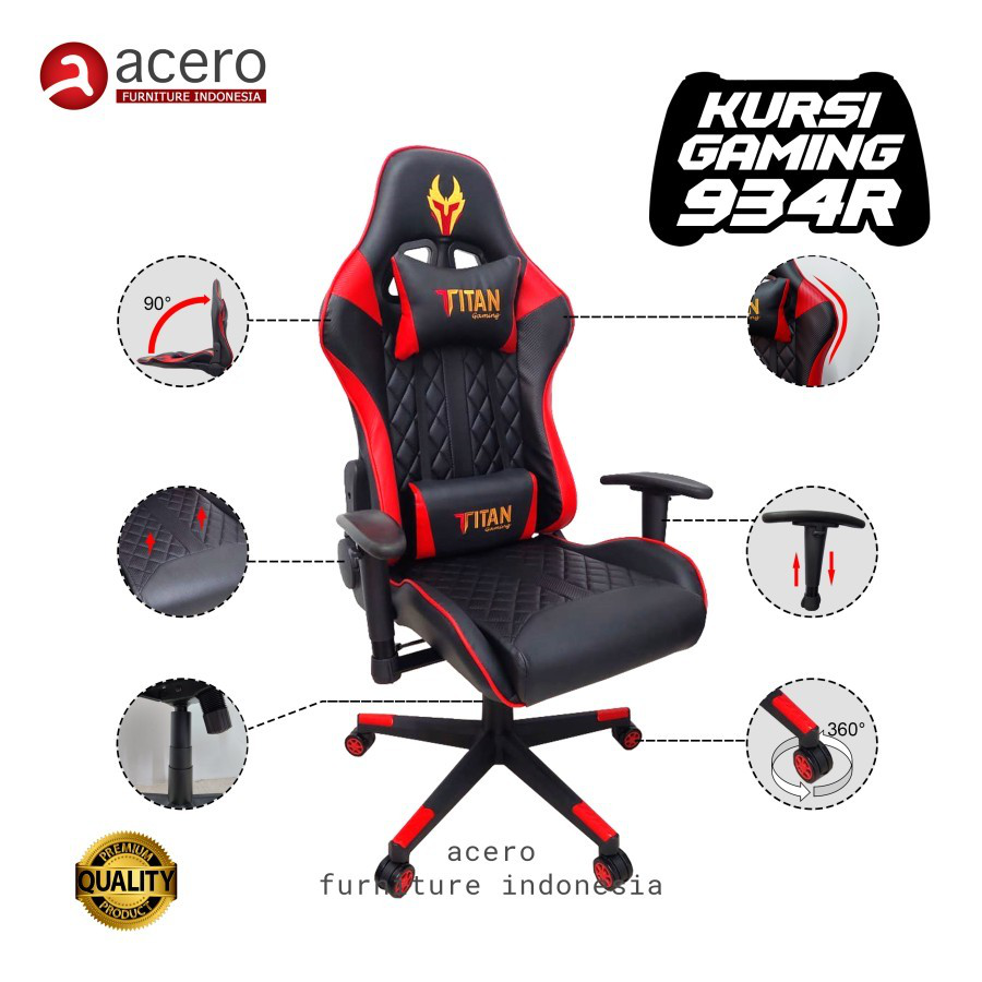 Gaming Chair Kursi Gaming Premium Gaming Chair Murah KG 934 Acero