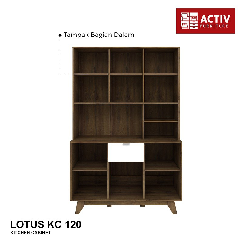 Lemari Dapur Minimalis Kitchen Kabinet Seri Lotus KC 120 Merk Activ