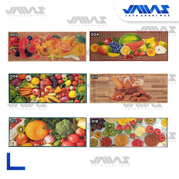 Keset Dapur Karpet Kitchen Set Modern 50x120cm Anti-Slip