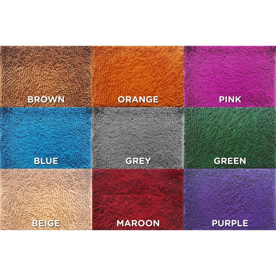 Keset Cendol Doff Serat Panjang - Chenille Microfiber 40x60cm