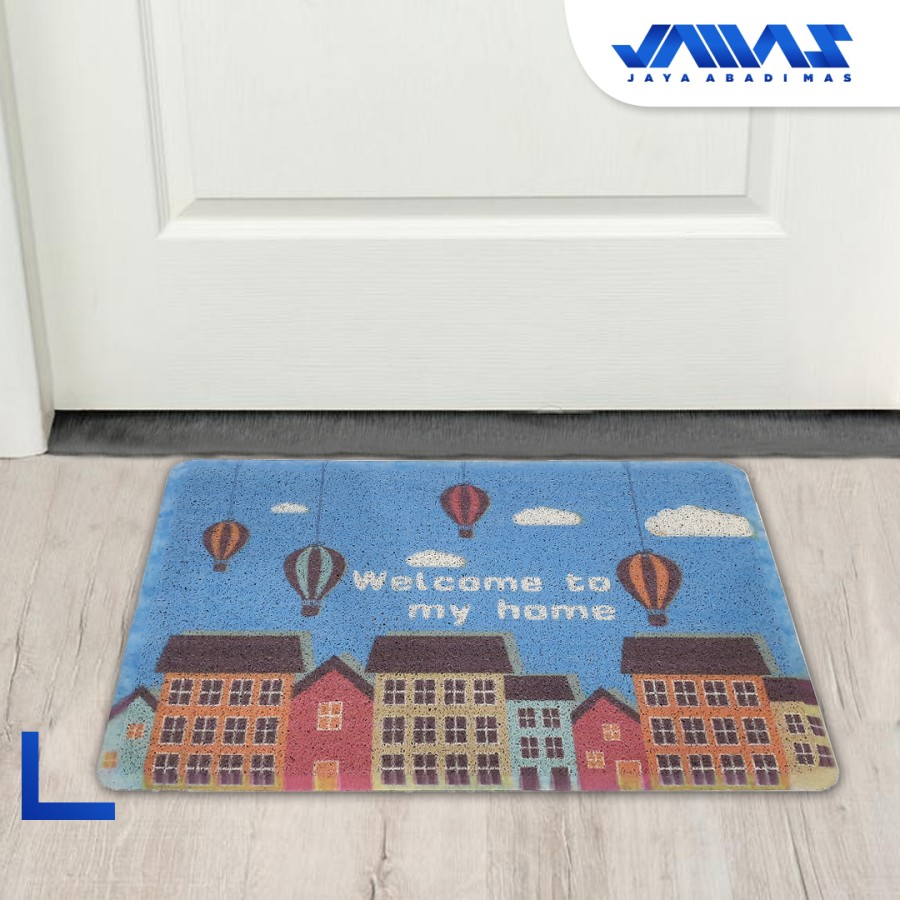 Keset PVC Coil Mat WH - Alas Kaki Karet - Motif Karakter Lucu 2