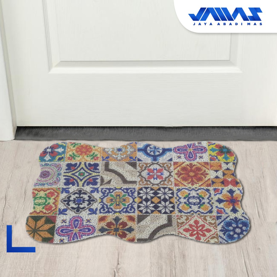Keset PVC Coil Mat WH - Alas Kaki Karet - Motif Karakter Lucu 2
