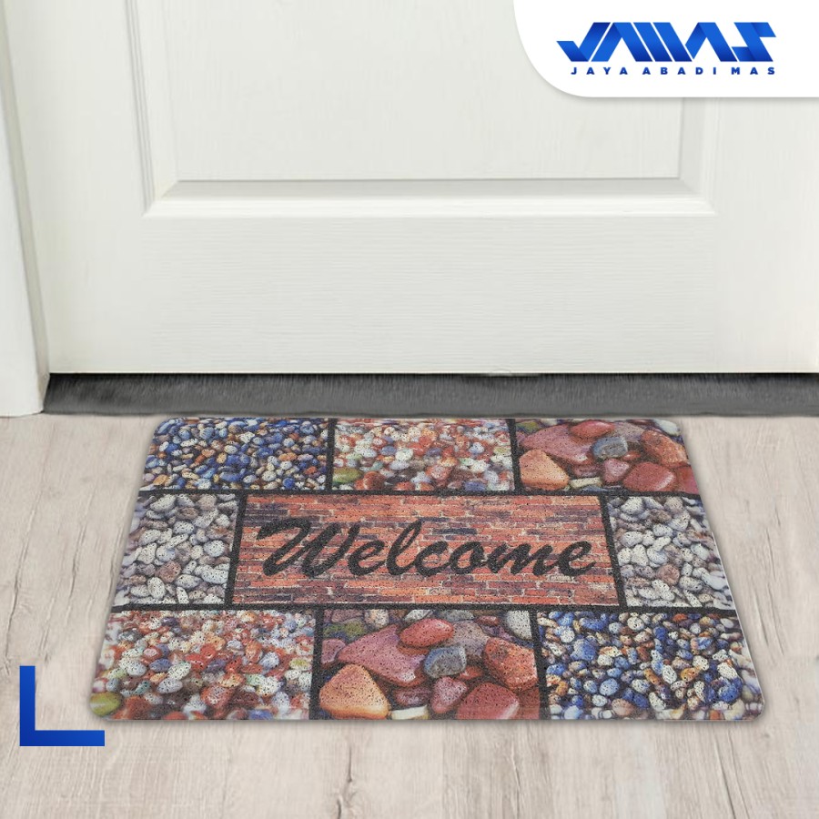 Keset PVC Coil Mat WH - Alas Kaki Karet - Motif Karakter Lucu 2