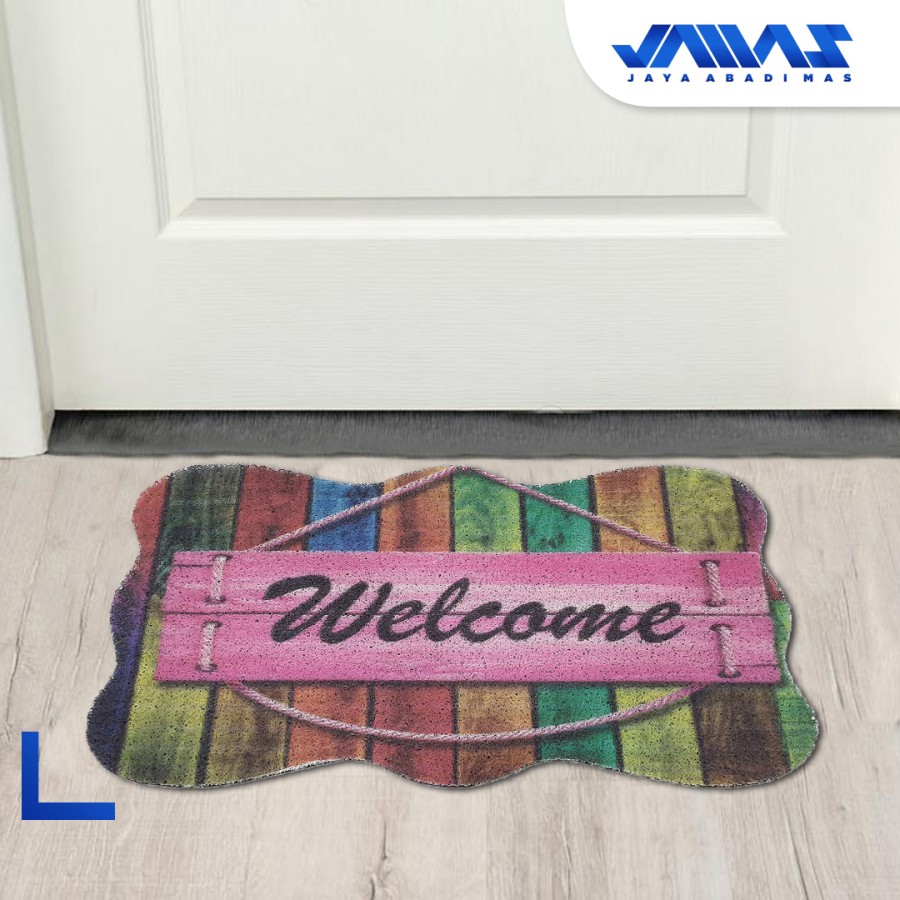 Keset PVC Coil Mat WH - Alas Kaki Karet - Motif Karakter Lucu 2
