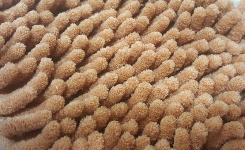Keset Cendol Doff Serat Panjang - Chenille Microfiber 40x60cm