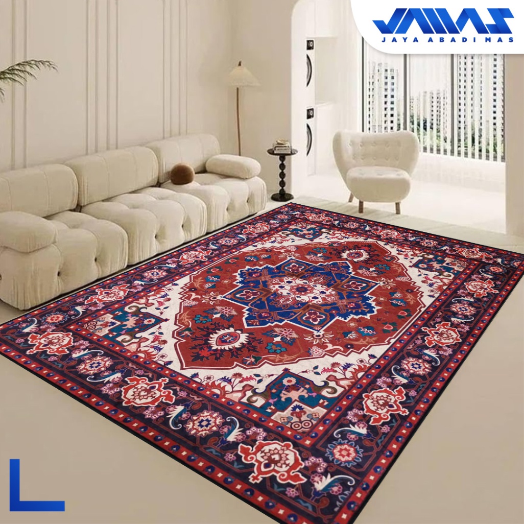 Karpet Velvet Kashmira Ukuran 200x300 cm Alas Anti Slip
