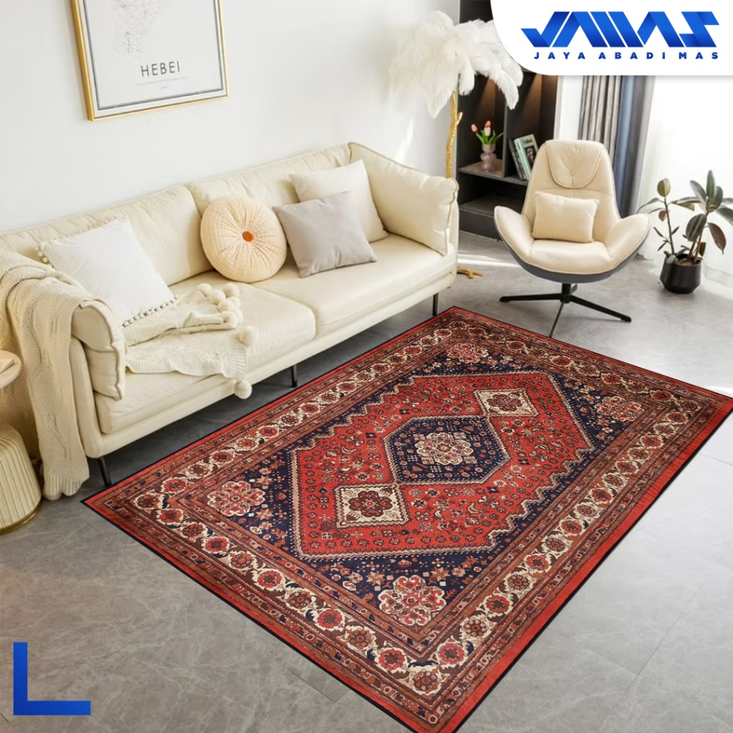 Karpet Velvet Kashmira Ukuran 100X150 cm Alas Anti Slip