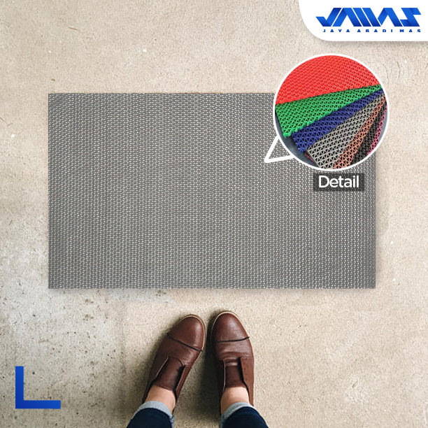 Keset Jaring Pvc Stype ukuran 40x60 Cm Anti Slip Tebal 6 mm