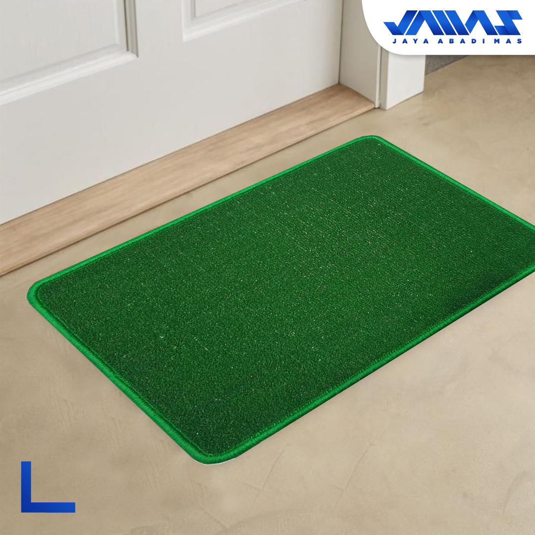 Jamas Keset Rumput Sintetis Green Grass l Alas Kaki Anti Slip Ukuran 40x60cm