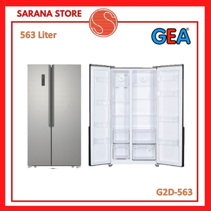 Jual Gea Kulkas Pintu Side By Side G D Silver