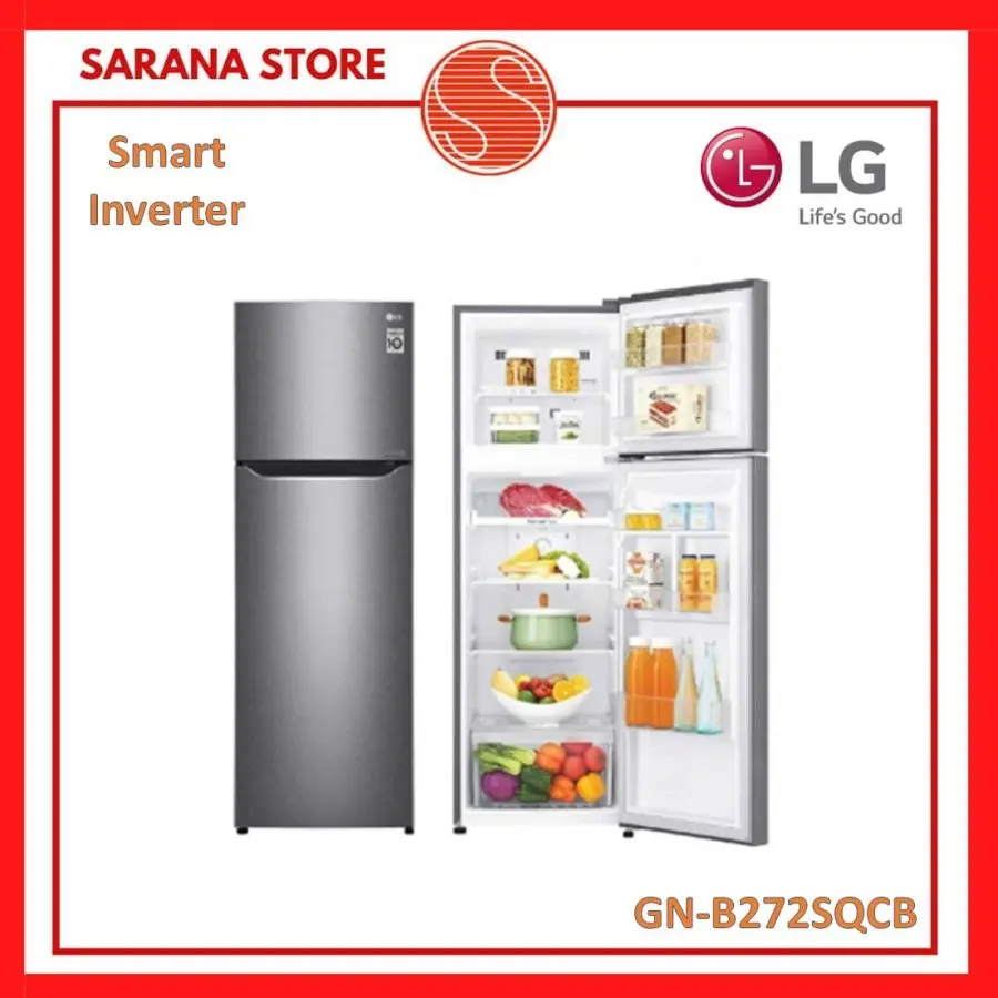 Jual LG Kulkas 2 Pintu Smart Inverter GN B272SQCB 254 L