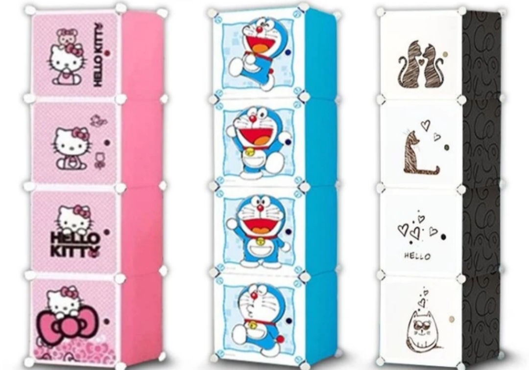 Lemari Plastik 4 Pintu