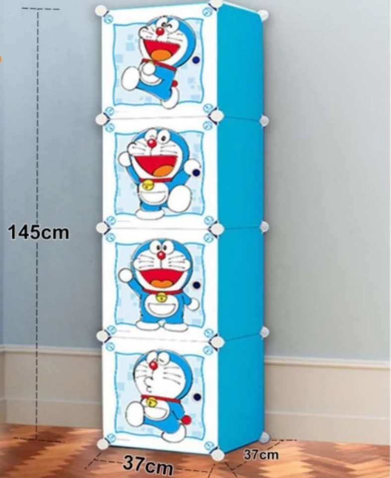 Lemari Plastik 4 Pintu