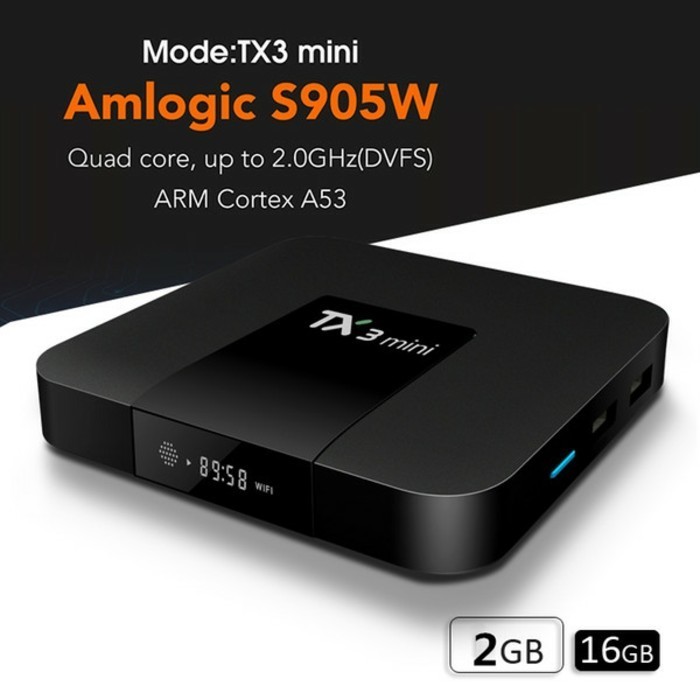 Android Tv Box TANIX TX3 mini OS 8.1 RAM 2GB ROM 16GB AMLOGIC S905W