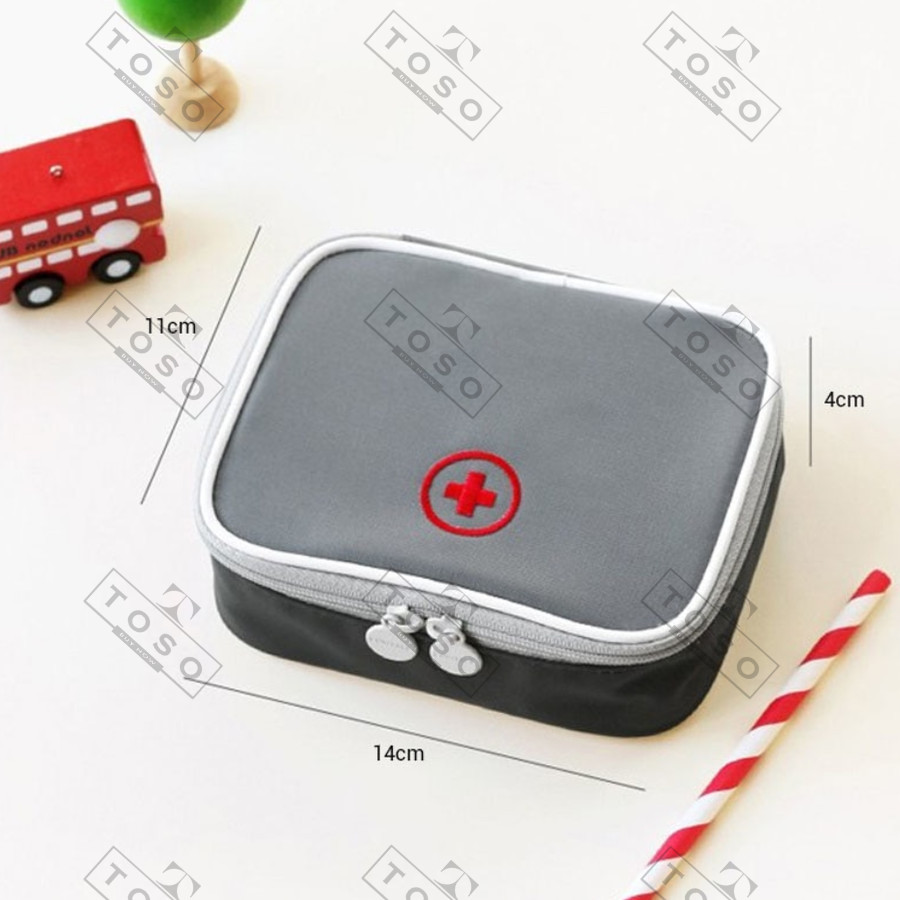 Tas Obat Tas Travel Obat Medical First Aid Kit Tempat Obat - Gray