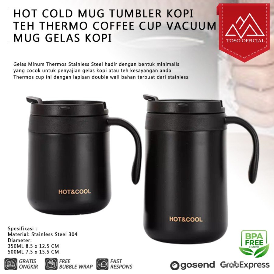 SALE HOT COLD MUG TUMBLER KOPI TEH COFFEE CUP VACUUM MUG GELAS KOPI