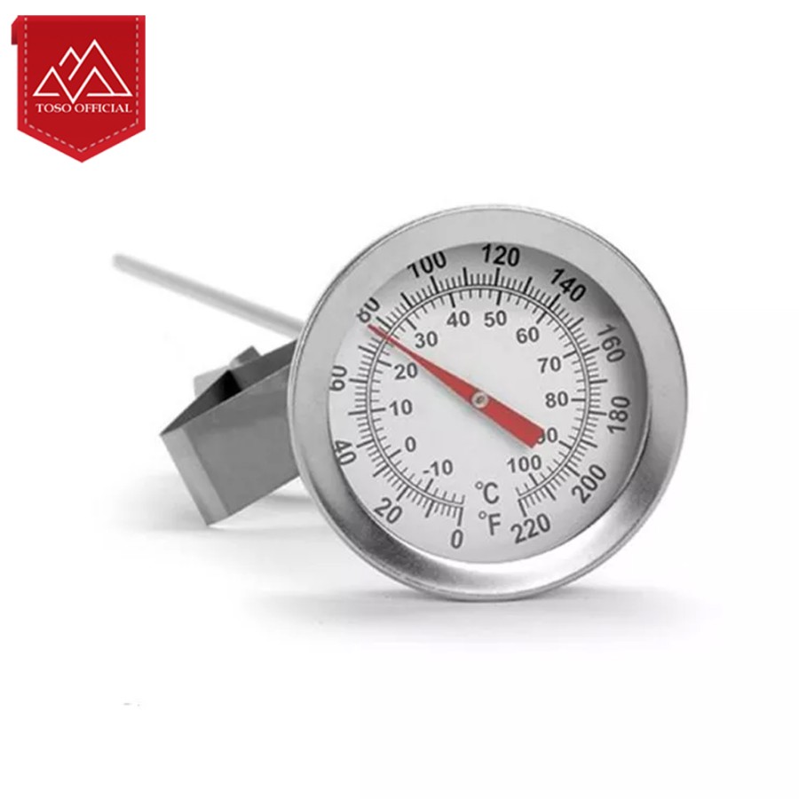 Dual Deep Fry Thermometer Oil Minyak Masak Termometer Ayam Goreng 20cm