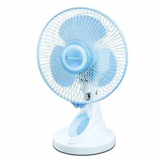 Miyako Desk Fan Metal Grill - 9 inch - KAD927BGB