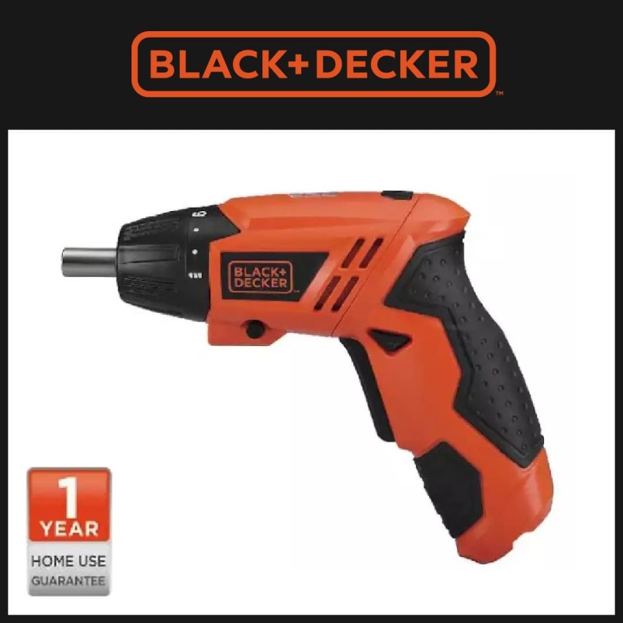 Black + Decker Bor Obeng Cordless Screwdriver 4.8V (KC4815-B1)