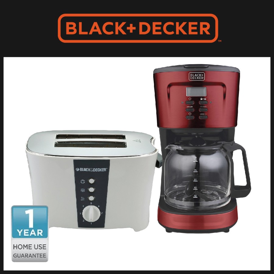 Breakfast Set - Toaster Pemanggang Roti 2 Slice & Drip Coffee Maker