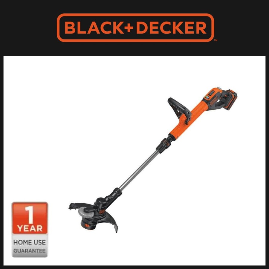 Black + Decker 18V Powercommand String Trimmer, 28CM Swath, 2Ah STC182