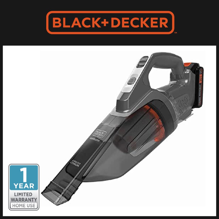Jual Black+Decker Power Hand Vacuum Cleaner Cordless 20V (BCHV001D1EB1)