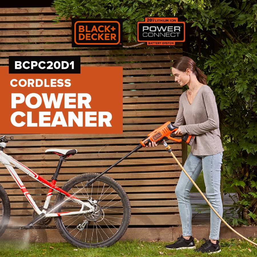 Black+Decker Power Cleaner 20V Jet High Pressure Washer Cordless