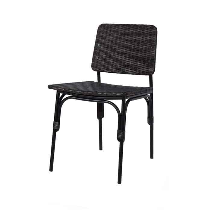 Cecille Dining Chair (Peel Black Satin)