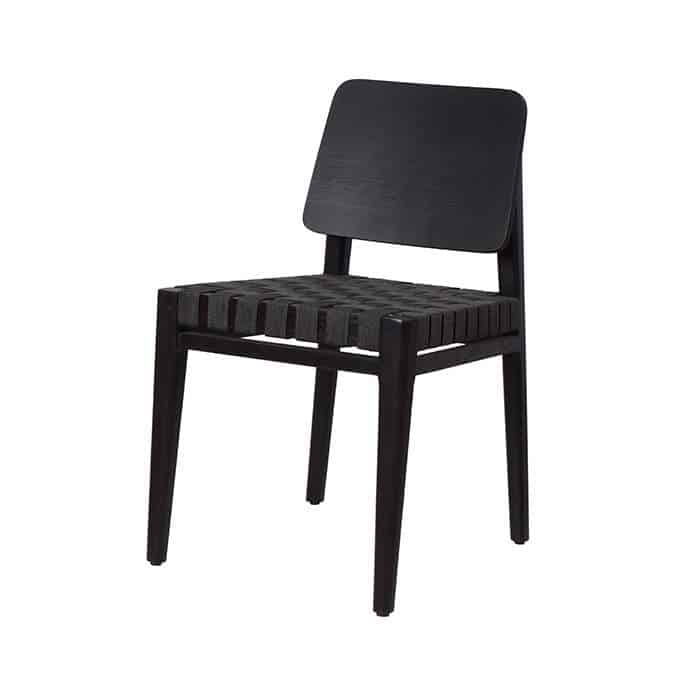 Ruby Dining Chair (Black Satin)