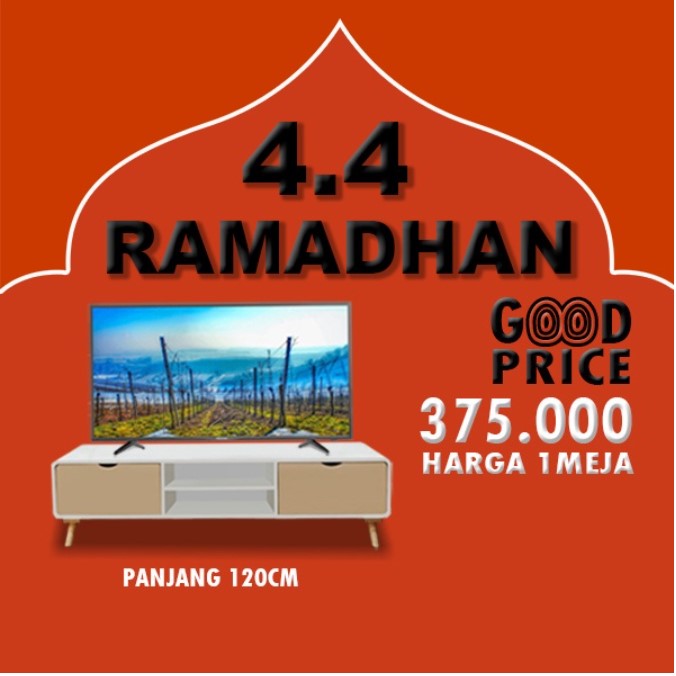 MEJA TV MINIMALIS PALING TERBARU - 120cm