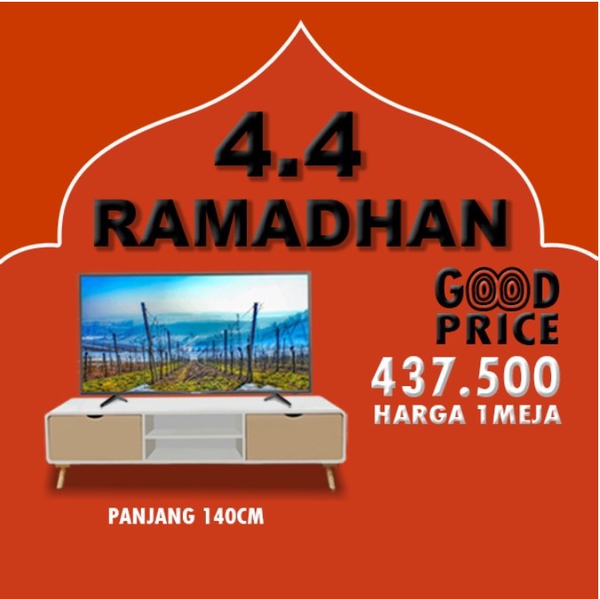 MEJA TV MINIMALIS PALING TERBARU - 140cm