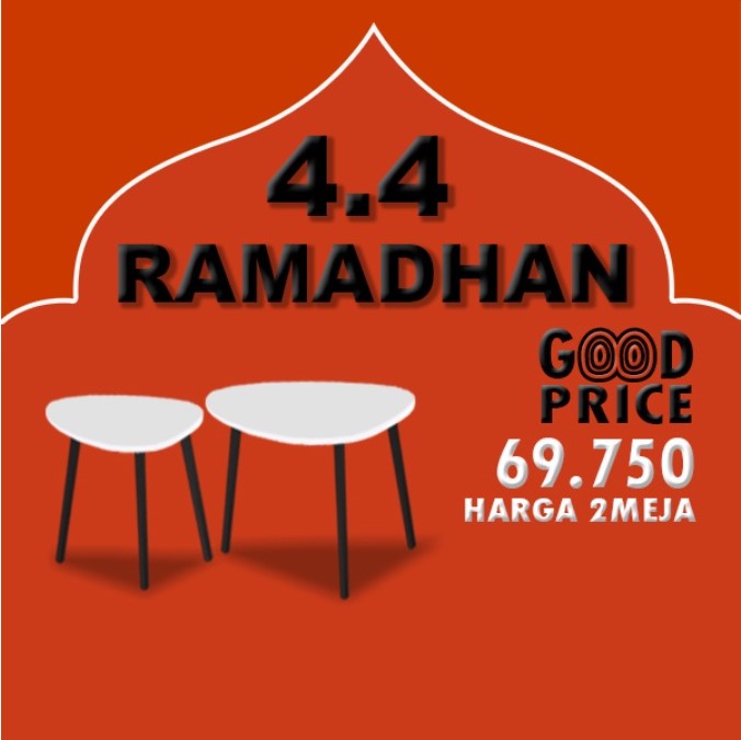 Meja Tamu Minimalis Scandinavian Samping Series Palembang - kecil 1pc