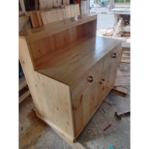 Meja Kasir Kayu