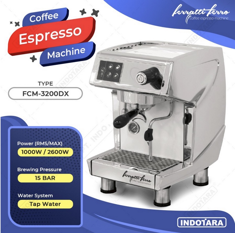 Mesin Kopi Espresso / Espresso Machine Ferratti Ferro FCM3200DX BLACK