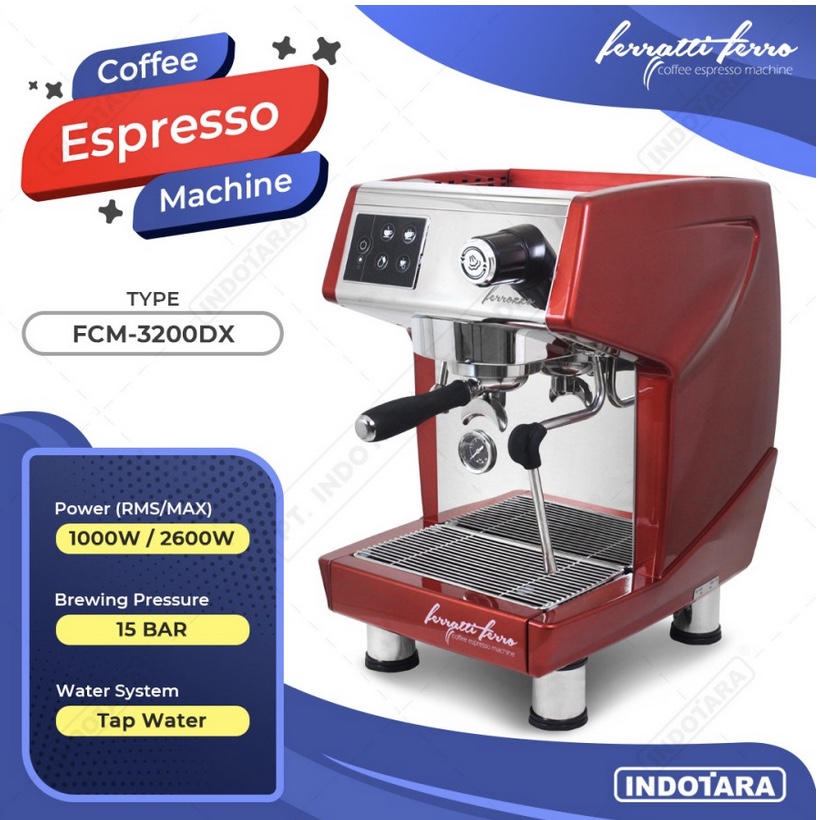 Mesin Kopi Espresso / Espresso Machine Ferratti Ferro FCM3200DX BLACK