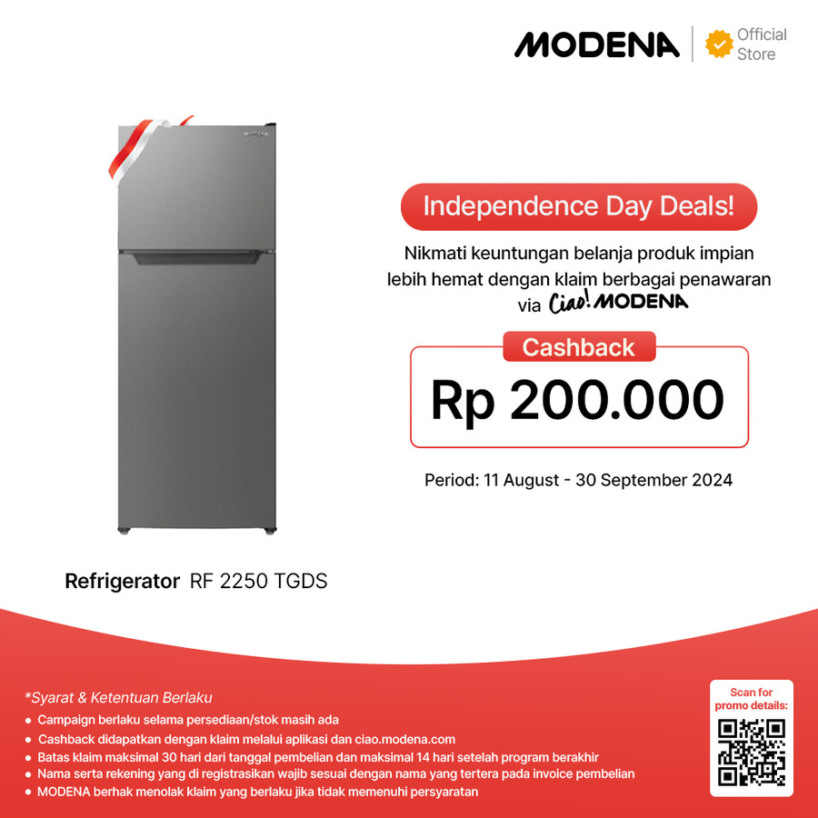 MODENA Refrigerator - RF 2250 TGDS