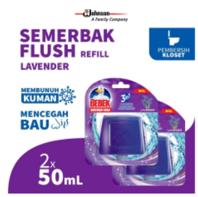 [Twin Pack] Bebek Semerbak Flush Lavender Refill 50mL x 2pc
