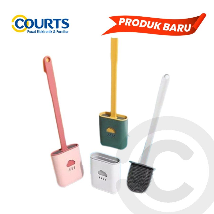 Youngpro Toilet Brush Silicon with Hanger 36X9X4cm