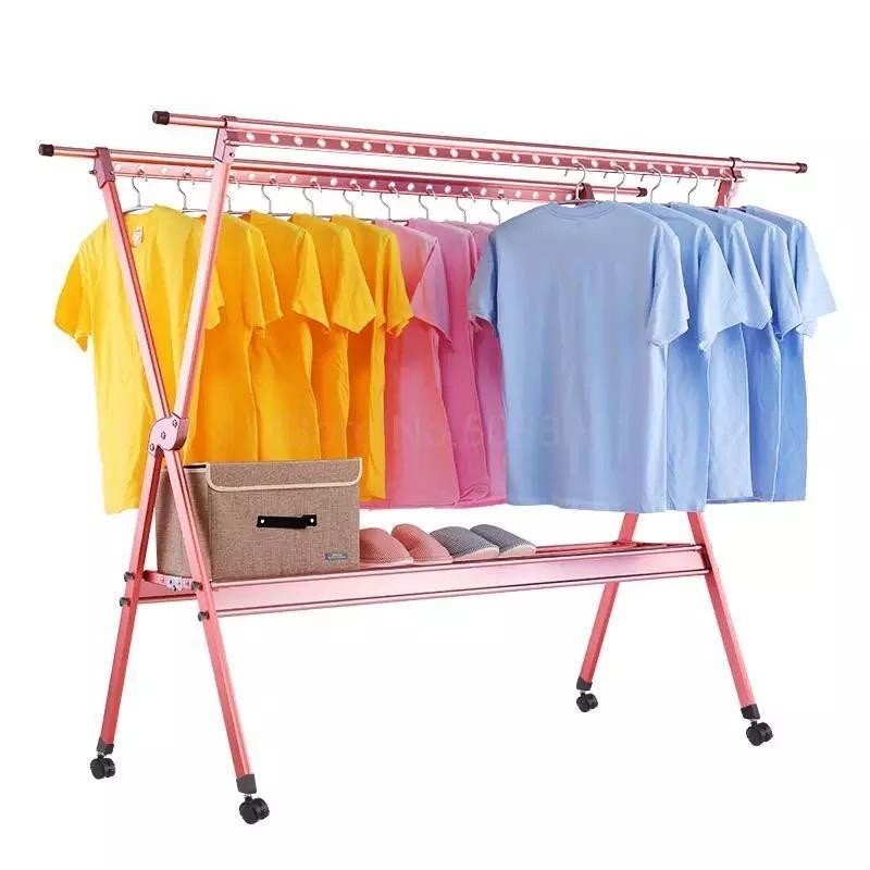 LIVEO- JEMURAN BAJU LIPAT- DOUBLE POLE TELESCOPIC-LV-798