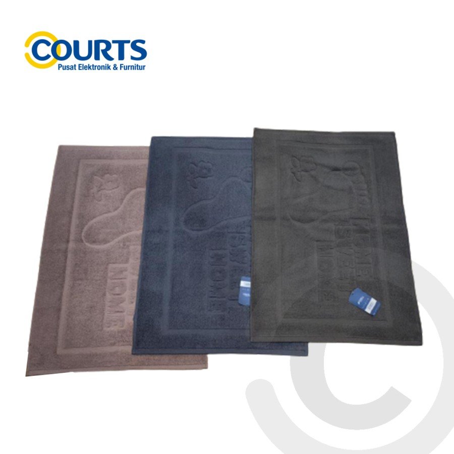 Terry Palmer Keset Premium Polos Emboss Ukuran 40x60cm