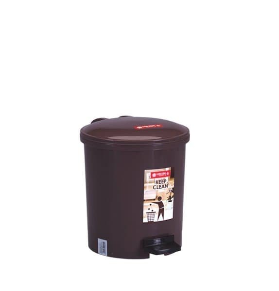 LION STAR TEMPAT SAMPAH- ROUND STEP ON DUSTBIN 5 LITER C-12