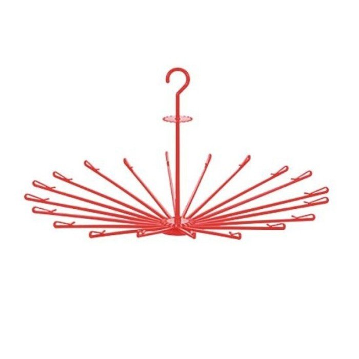 LION STAR GANTUNGAN/ JEMURAN BAJU BULAT FOLDING HANGER 20 STICKS GB-3