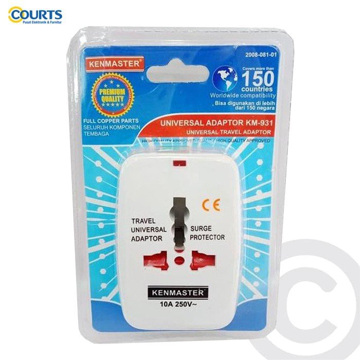 UNIVERSAL TRAVEL ADAPTOR KM931