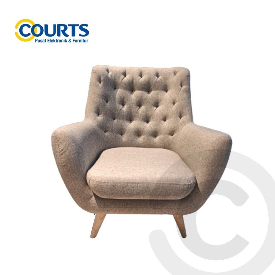 FELIX- SOFA 1 SEATER - BROWN