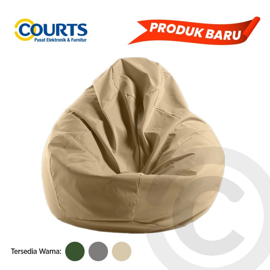 PROCELLA BEAN BAG (SOFA LANTAI)- MOANA PUMKIN (Termasuk Isi) - L(BEIGE