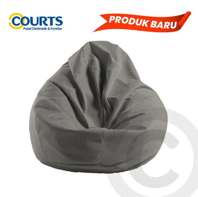 Procella Bean Bag l Sofa Lantai Moana Pumpkin L - Grey