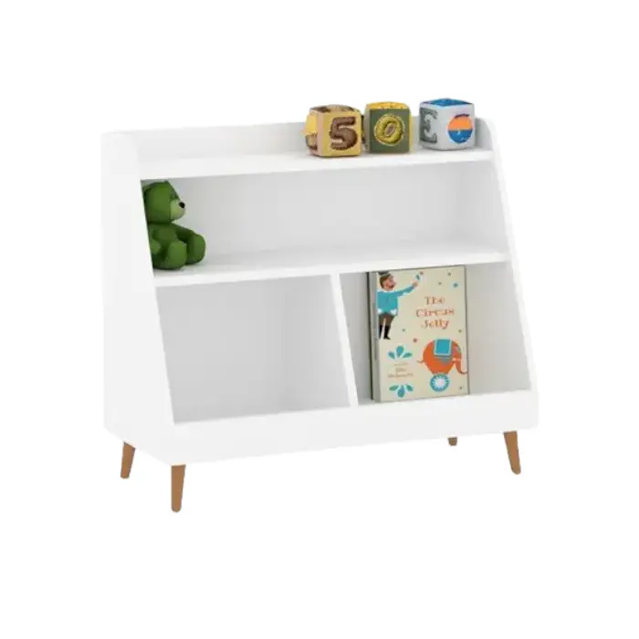 Idemu Rak Buku Kecil Lemari Furnitur Minimalis - Putih