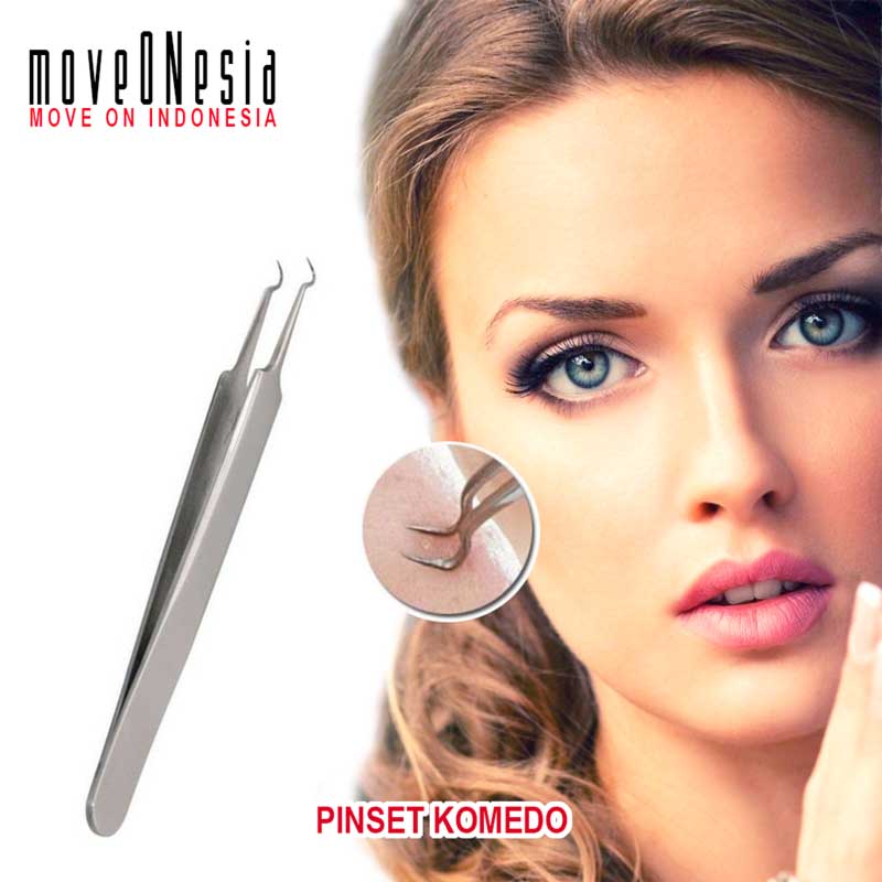 Pinset Komedo Stainless Jepitan Pembersih Pori Jerawat Blackhead Tweez