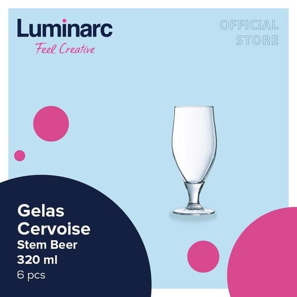 Luminarc Gelas Cervoise - Stem Beer 620 ml - 6 pcs