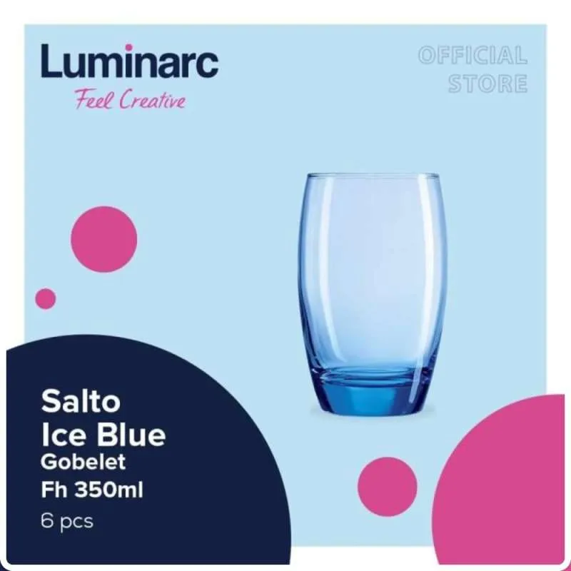 Luminarc Drinkware Salto Ice Blue - Gobelet Fh 350ml - 6pcs
